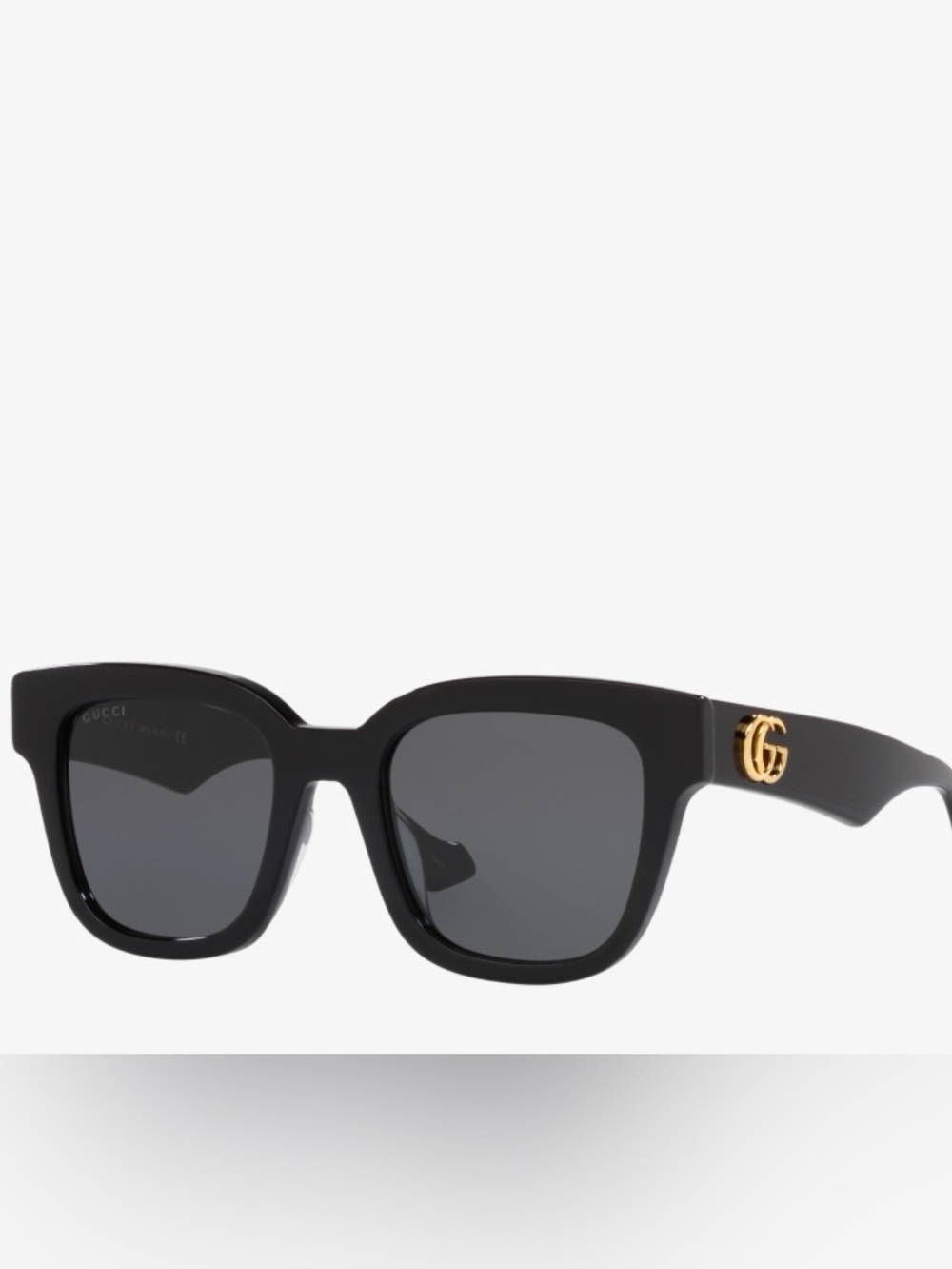 Gucci Rectangle GG0998S Rectangle Acetate Sunglasses in Black Like New